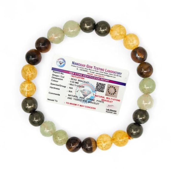 Money Magnet Unisex Crystal Bracelet - Certified & Authentic (Pack of Two)