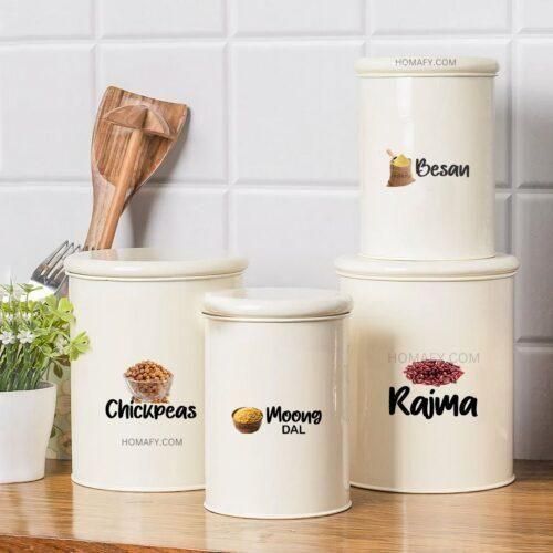 3D Waterproof Kitchen Label Stickers (Pack of 60,120,180 Stickers)