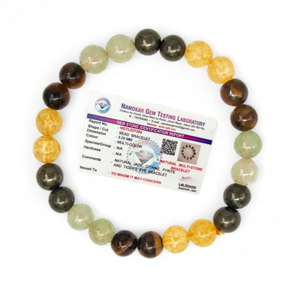 Money Magnet Unisex Crystal Bracelet - Certified & Authentic (Pack of Two)