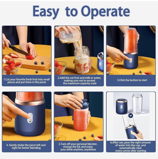 Multifunctional Small Portable USB Rechargeable Wireless Juicer